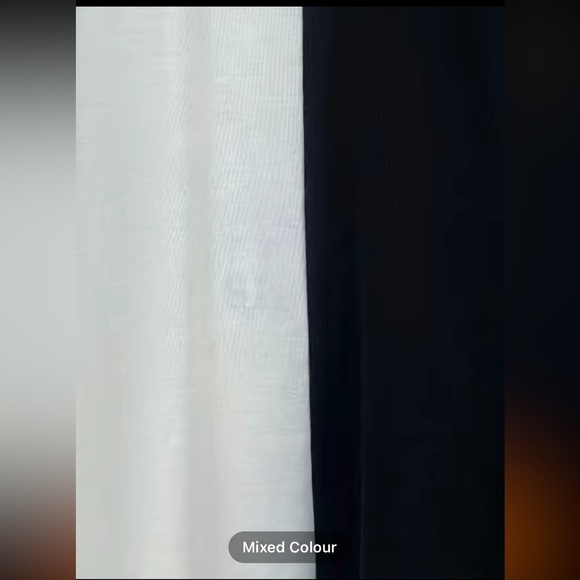 Black White Criss Cross Halter MiMi Dress - Picture 3 of 3